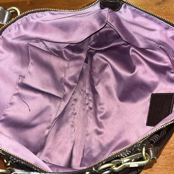 Coach Madison dotted brown satchel - Picture 9 of 15